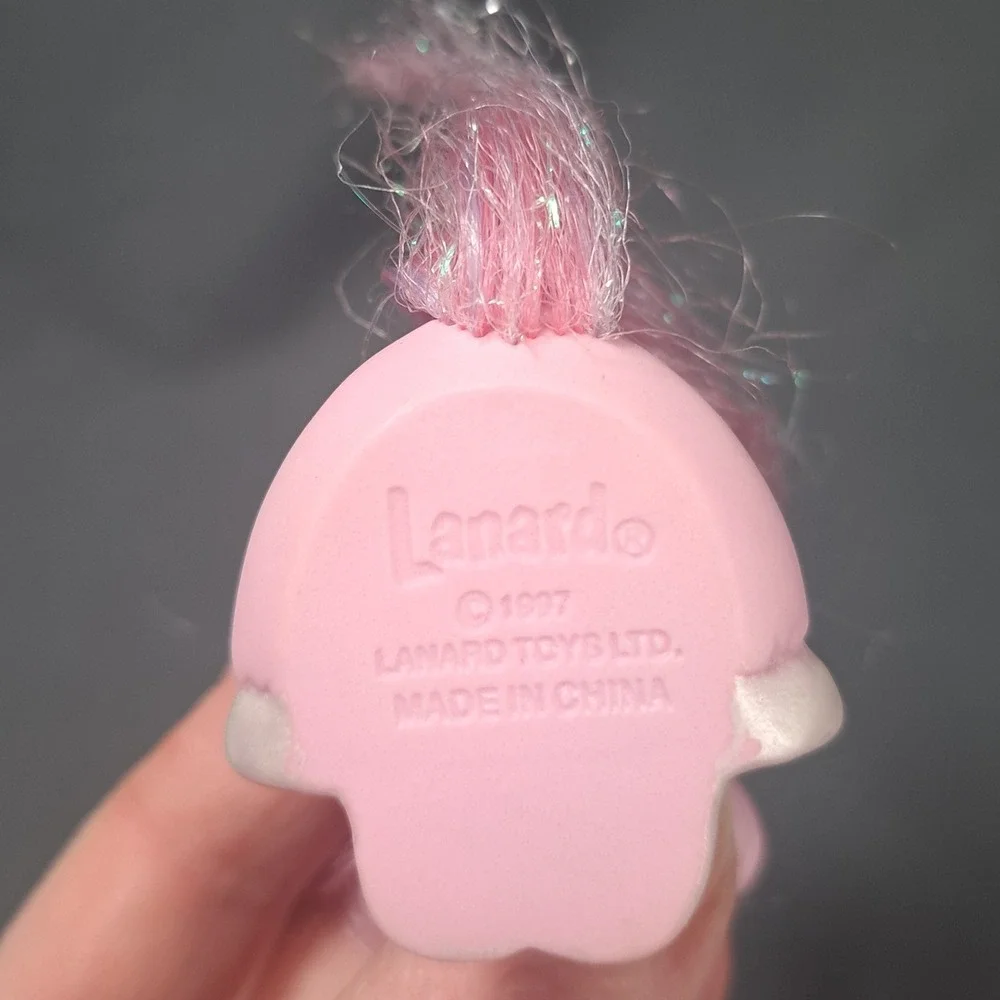 VTG 1997 Lanard Toys Pink Pony Figure Tinsel Hair Collectible Toy‎ Retro Fakie
